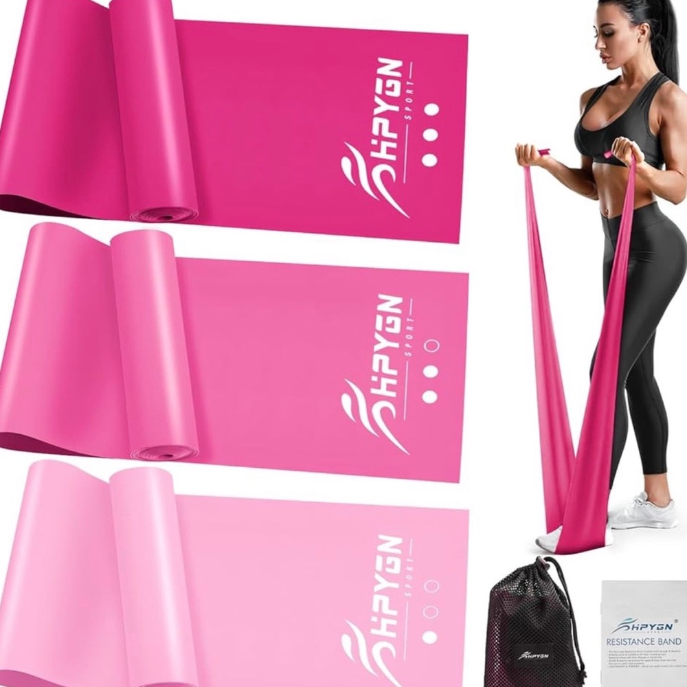 Pink Resistance Bands Set